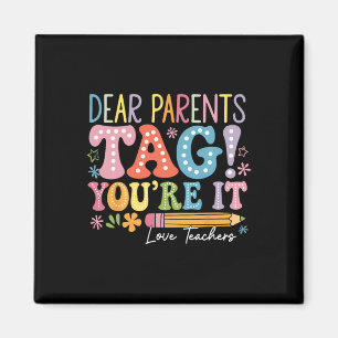 Aimant Chers parents, c'est à votre tour d'être gâtés Amo