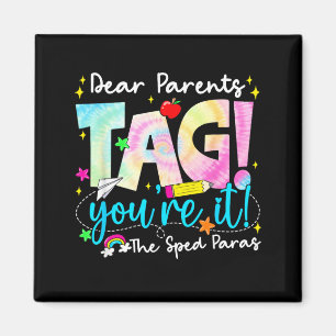 Aimant Chers parents Tag Amour Sped pour Dernier jour d'é
