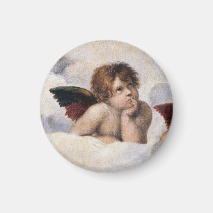 Aimant Chérubins, anges ailés peinture de Raffael 