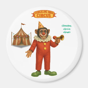 Aimant Chester, clown de cirque