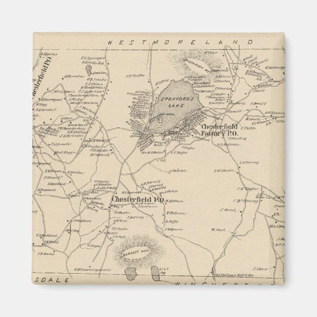 Aimant Chesterfield, Cheshire Co (Devant)