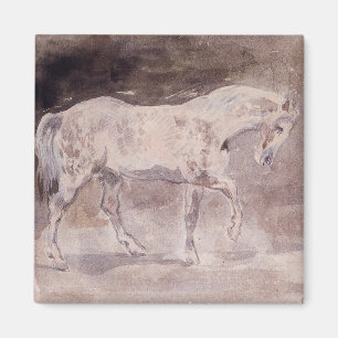 Aimant Cheval blanc (par Eugene Delacroix)