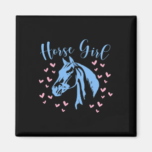 Aimant Cheval Coeurs filles équitation cavalier Ado Enfan