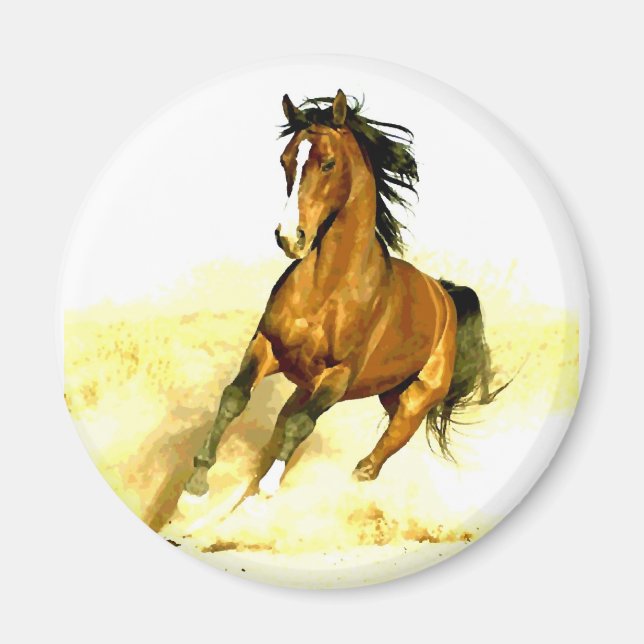 Aimant Cheval de course (Devant)