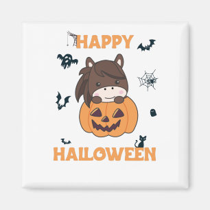 Aimant Cheval En Chevaux Doux Citrouille Joyeux Halloween