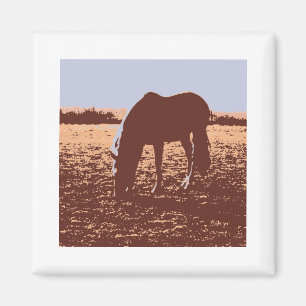 Aimant Cheval Pop Art