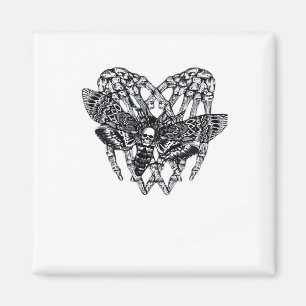 Aimant Chevalier de mort Moth Classic - Squelette Coeur m