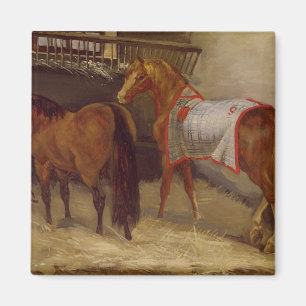 Aimant Chevaux dans les écuries