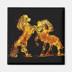 Aimant Chevaux de verre de Murano Italie