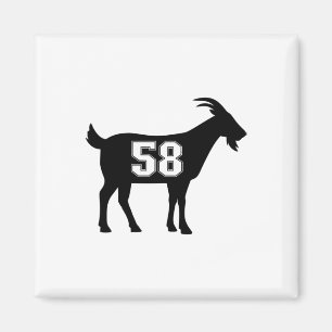 Aimant Chèvre 58 G.o.a.t. Numéro Cinquante-huit Porte-chè