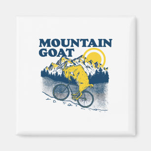 Aimant Chèvre de montagne drôle de vélo de montagne Chèvr