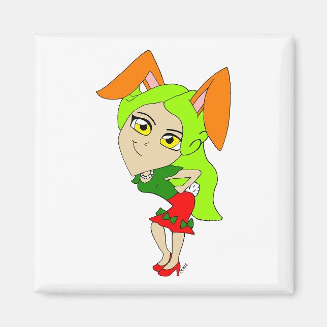 Aimant chibi bunnygirl (Devant)