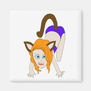 Aimant chibi catgirl
