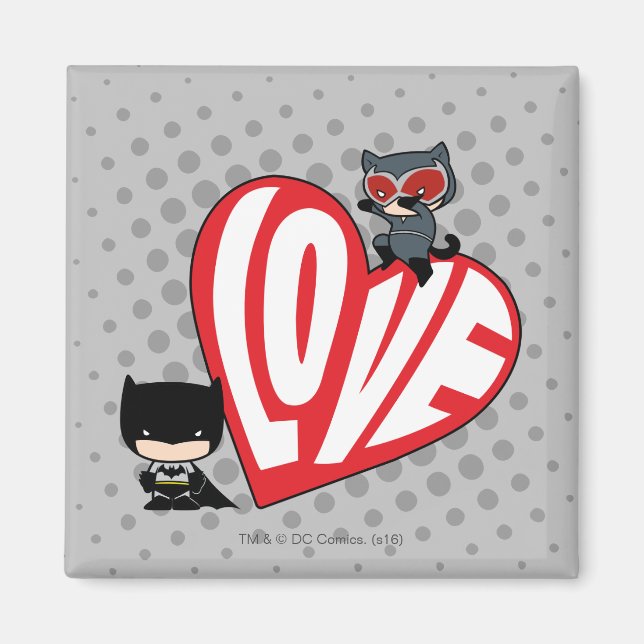 Aimant Chibi Catwoman rebondit sur Batman (Devant)