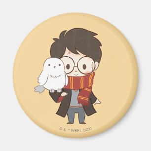 Aimant Chibi HARRY POTTER™ & Hedwig