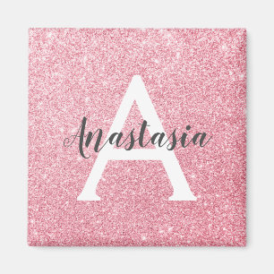 Aimant Chic et tendance Rose Parties scintillant or étinc