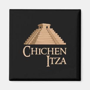 Aimant Chichen Itza et pyramide pour l'archéologie estiva
