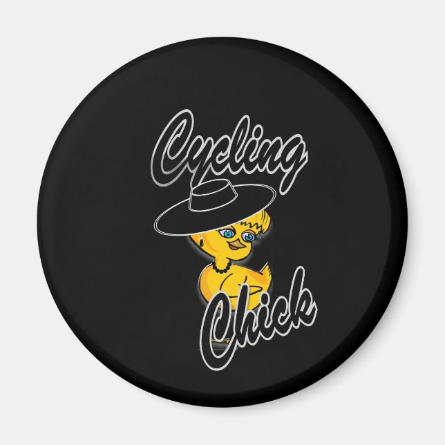 Aimant Chick cycliste #4 (Devant)