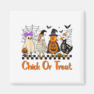 Aimant Chick De Poulet Ou Traite Drôle Costume Halloween 
