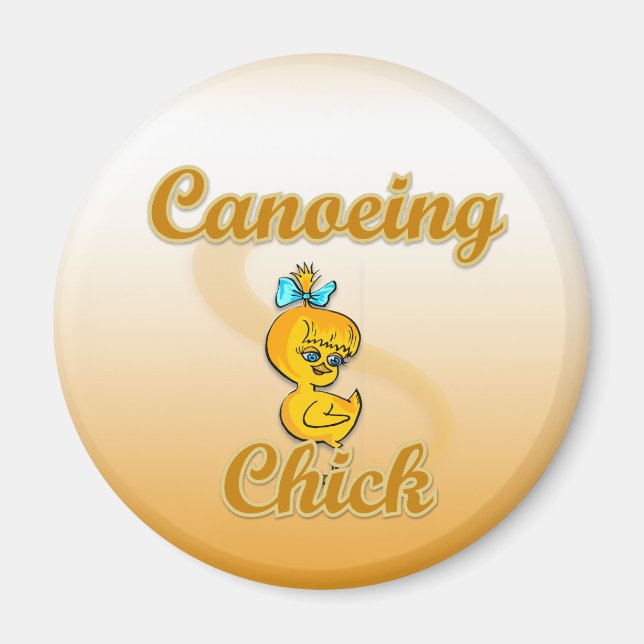 Aimant Chick en canoë (Devant)