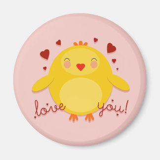 Aimant CHICK LOVE YOU ! -magnet