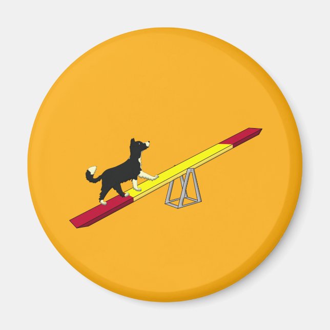 Aimant chien agilité (Devant)