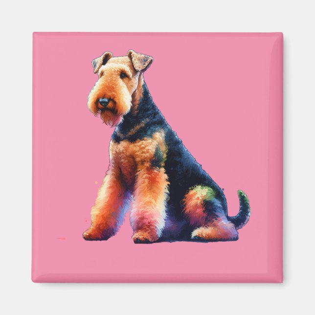 Aimant Chien Airedale (Devant)
