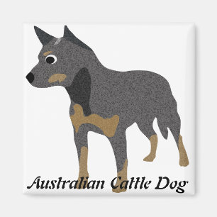 Aimant Chien australien de bétail de bande dessinée