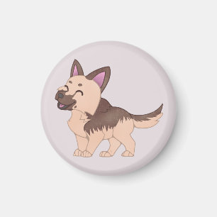 Aimant Chien berger allemand de Kawaii