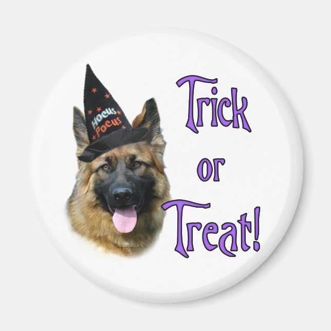 Aimant Chien berger allemand (sable) Trick (Devant)