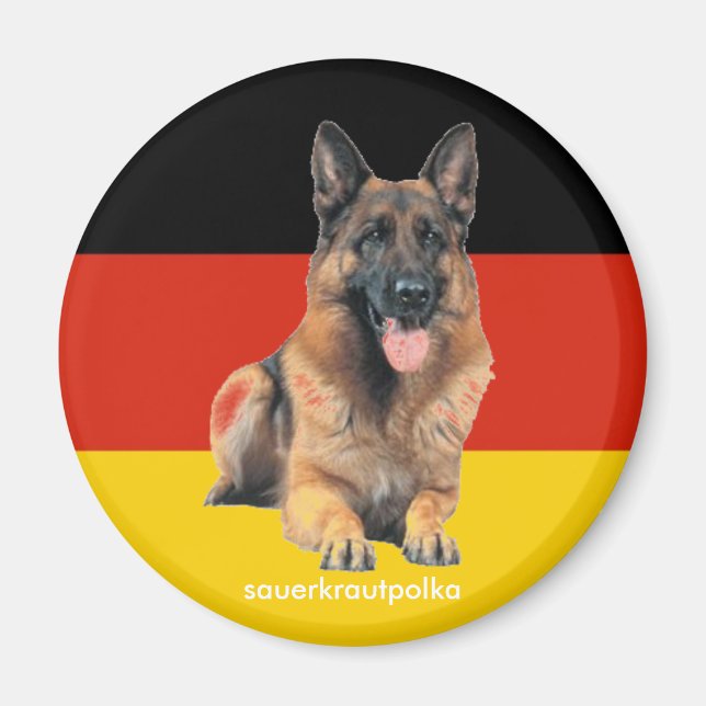 Aimant chien de berger allemand (Devant)