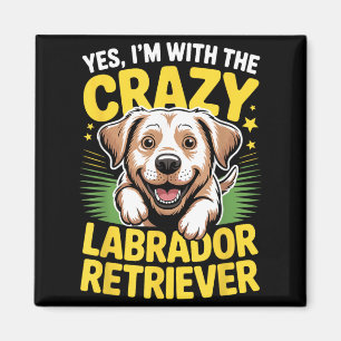 Aimant Chien de compagnie mignon drôle avec le Labrador f