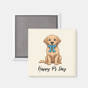 Aimant Chien De Jour Personnalisé Avec Symbole Pi Joyeu