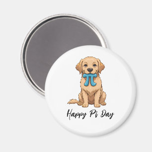 Aimant Chien De Jour Pi Avec Symbole Pi   Joyeuse Journée