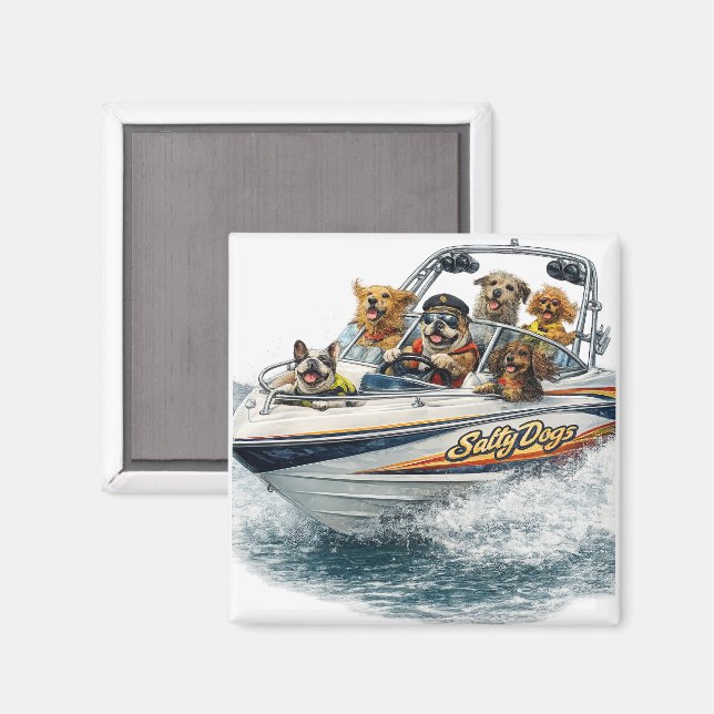 Aimant Chien de navigation  (Recto/Verso)