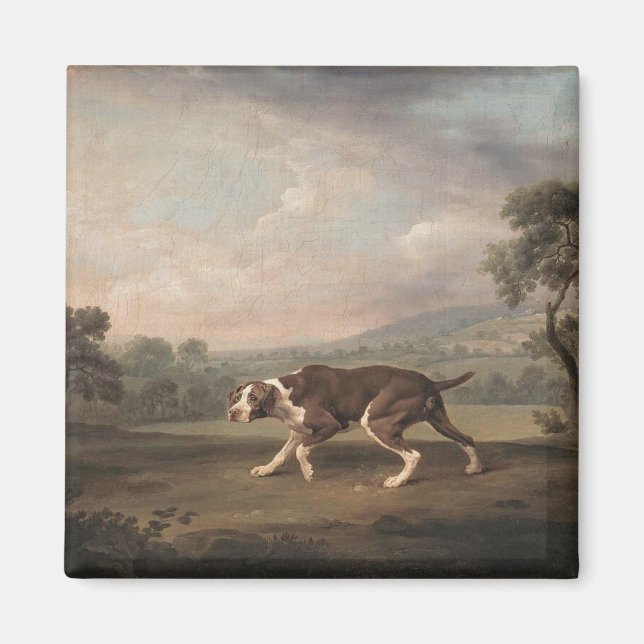 Aimant Chien de pointer espagnol (par George Stubbs) (Devant)
