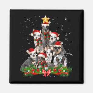 Aimant Chien de vache australien drôle Arbre de Noël