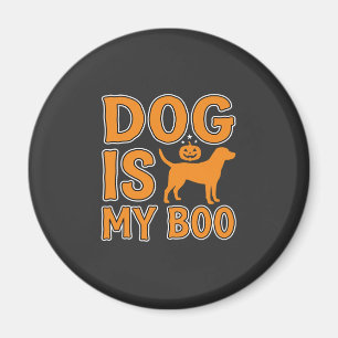 Aimant Chien Est Mon Boo Halloween Chien
