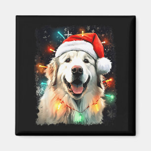 Aimant Chien Grande Pyrénées Noël