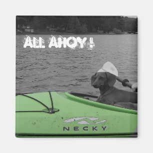 Aimant Chien Kayaking de saucisse