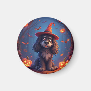 Aimant Chien mignon d'Halloween