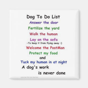 Aimant Chien mignon "pour faire" l'aimant de liste
