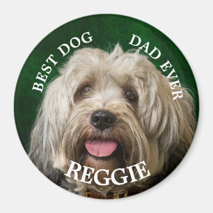 Aimant Chien personnalisé Papa Tibétain Terrier Porte - c