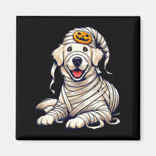 Aimant Chien Retriever Golden Crème Anglaise Halloween Mi