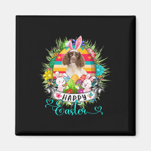 Aimant Chien Springer Spaniel Anglais Dans Des Oeufs De P