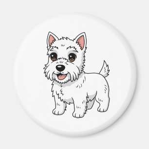 Aimant Chien West Highland White Terrier mignon