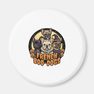 Aimant Chiens Boo-Français Halloween Design Bouledogue Fr