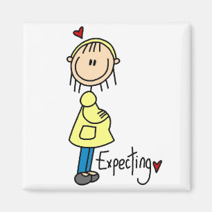 Aimant Chiffre de bâton attendant le bébé