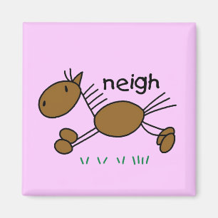 Aimant Chiffre T-shirts et cadeaux de bâton de cheval