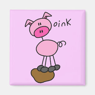 Aimant Chiffre T-shirts et cadeaux de bâton de porc